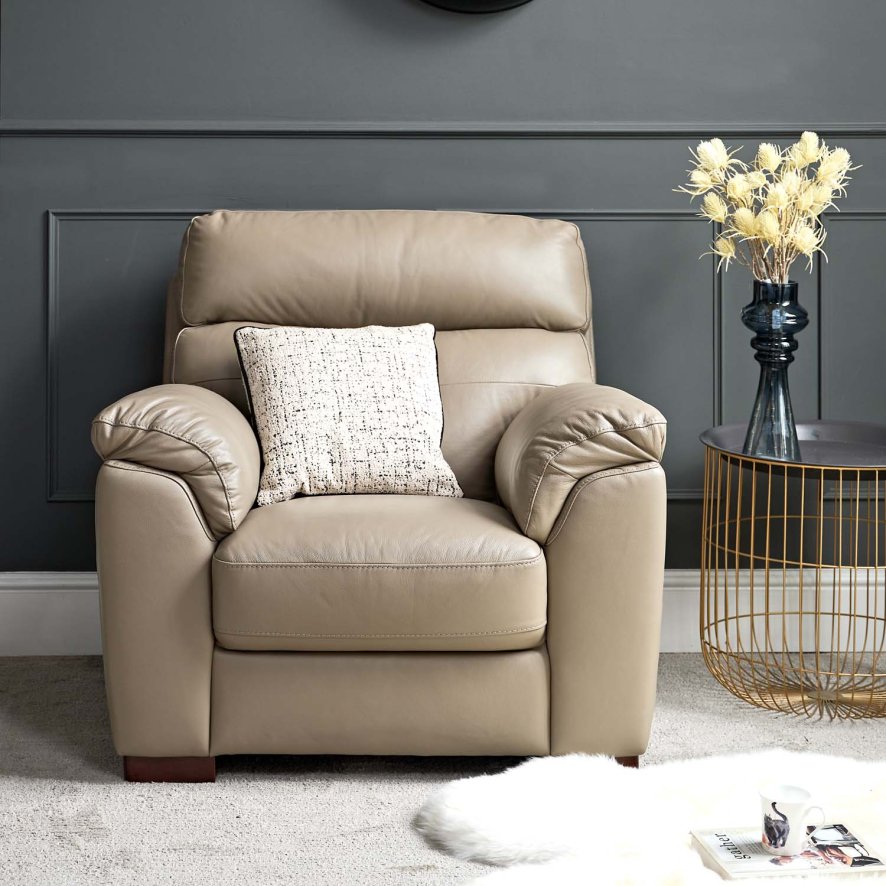 Woods Lyon Armchair in Mocha