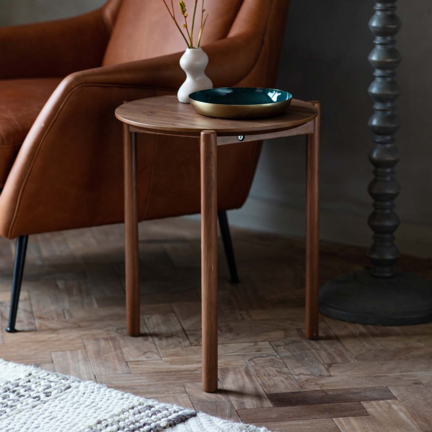 Woods Brooke Lamp Table in Walnut