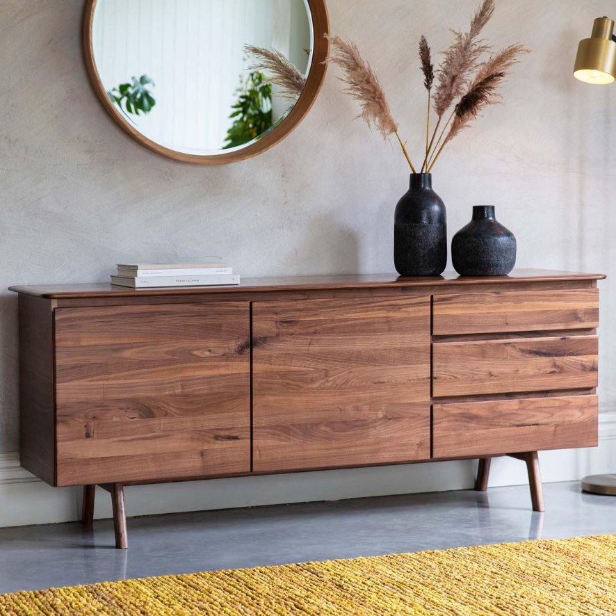 Madison 2 Door 3 Drawer Sideboard In Walnut