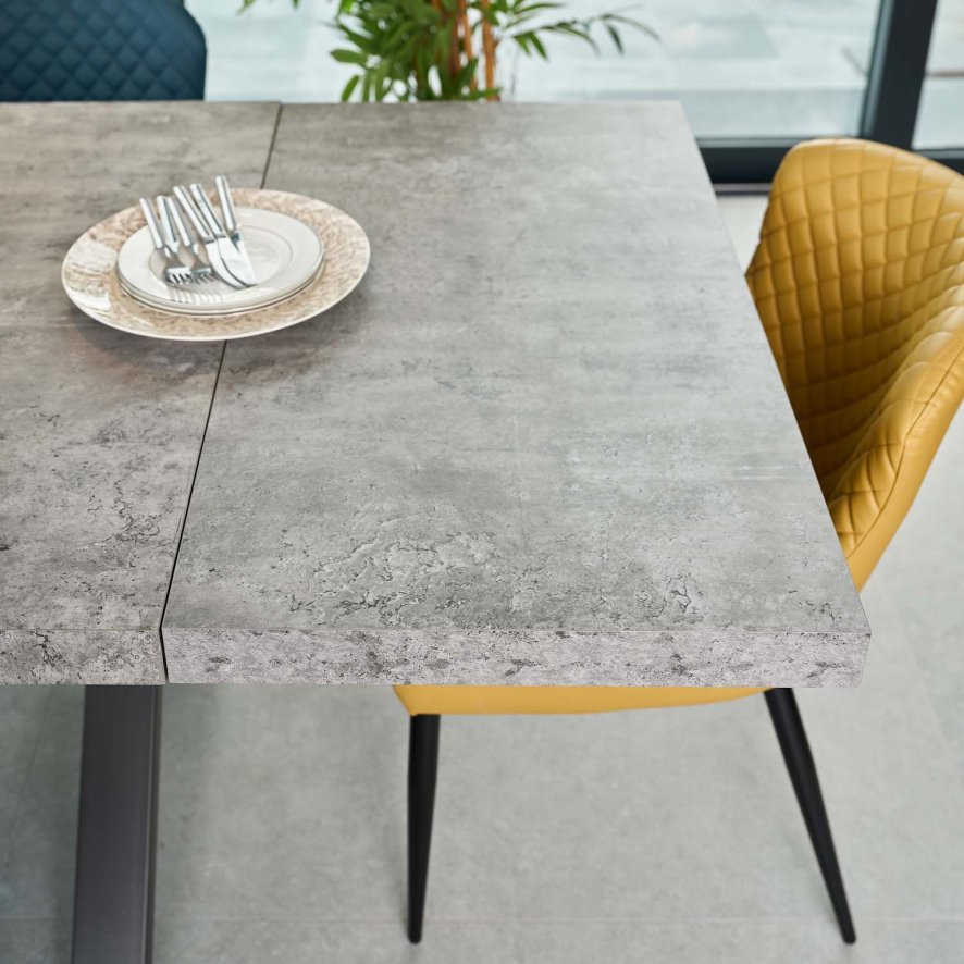 Industrial Faux Concrete Extension Leaf
