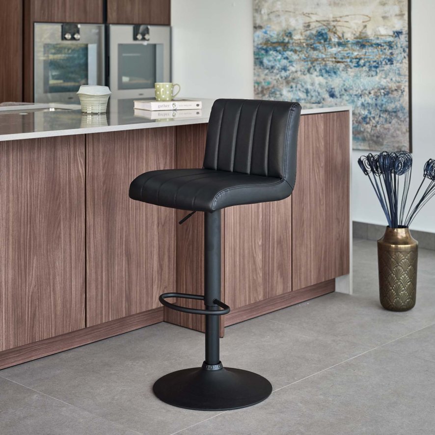 An image of George Bar Stool in Black