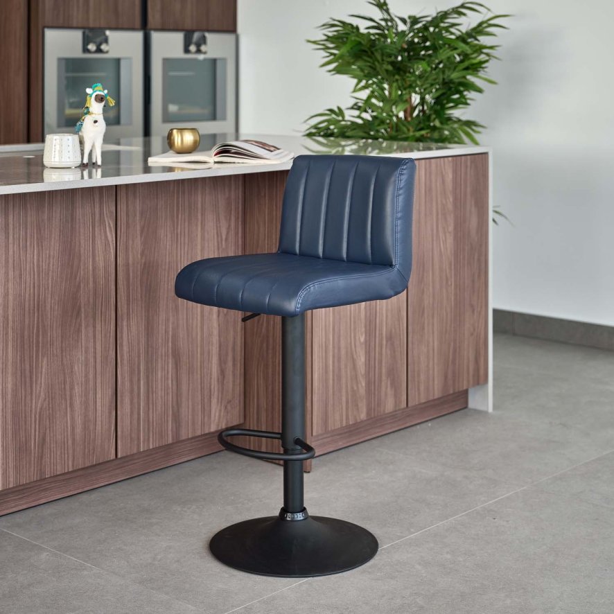 Woods George Bar Stool in Blue Woods Furniture
