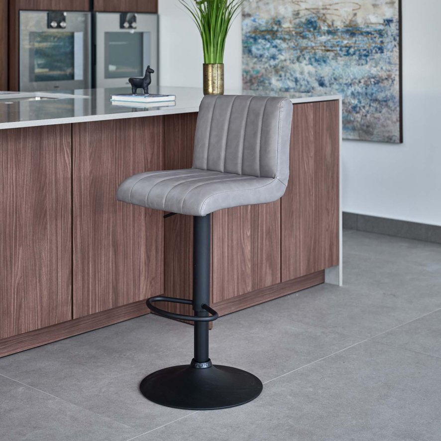 Woods George Bar Stool in Grey