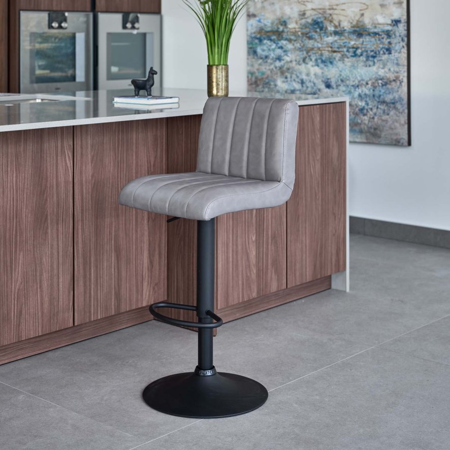 An image of George Bar Stool in Grey