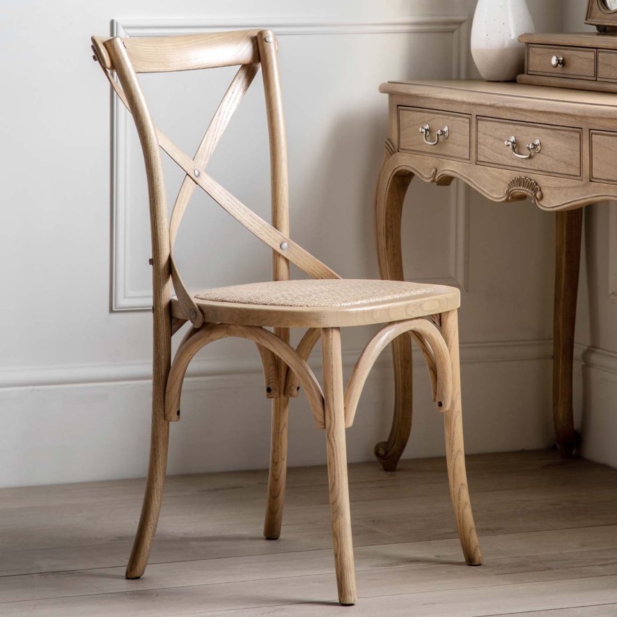 Wooden chair with rattan seat best sale