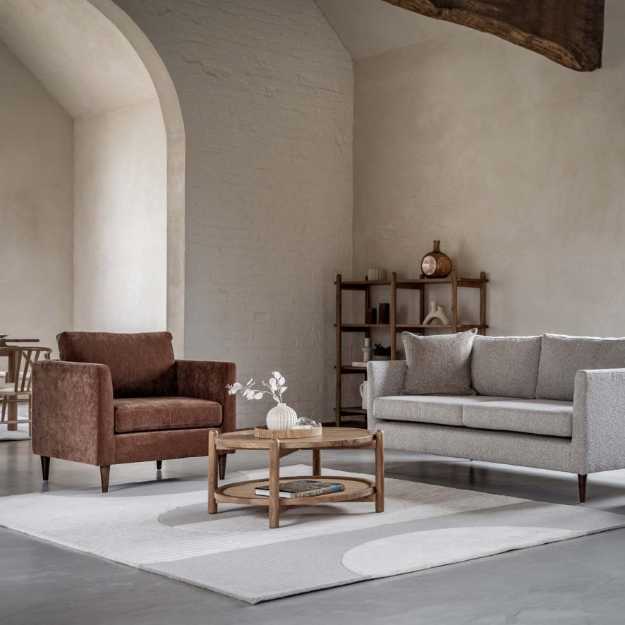 Gateside 3 Seater Sofa In Natural
