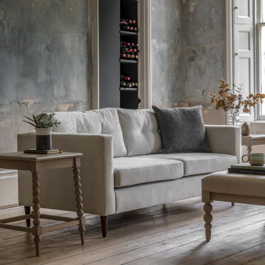 Whitekirk 3 Seater Sofa In Light Grey