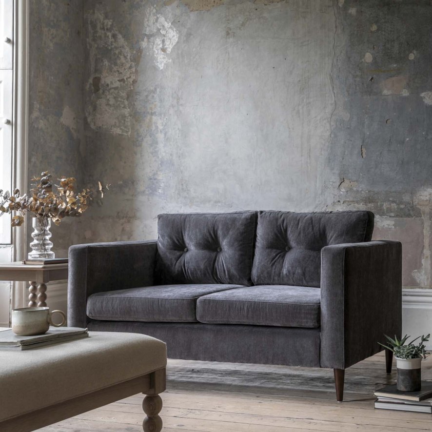 Whitekirk 2 Seater Sofa In Charcoal