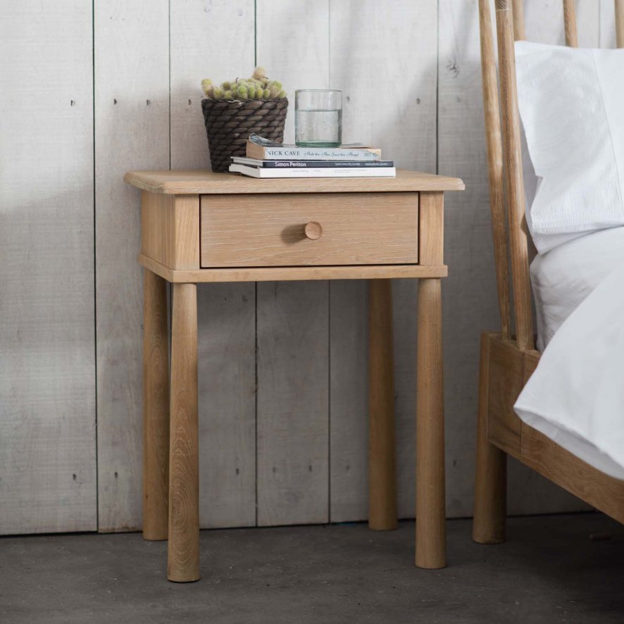 An image of Waddon 1 Drawer Bedside Cabinet