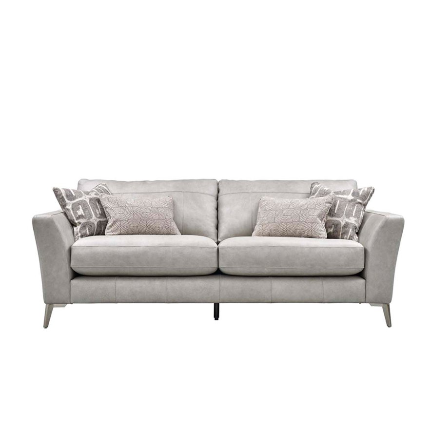 Woods Flynn 3 Seater Sofa in Leather