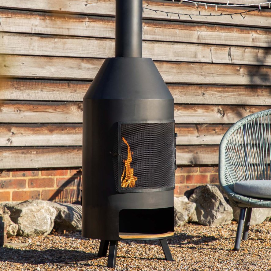 Woods Elche Chiminea with Pizza Shelf