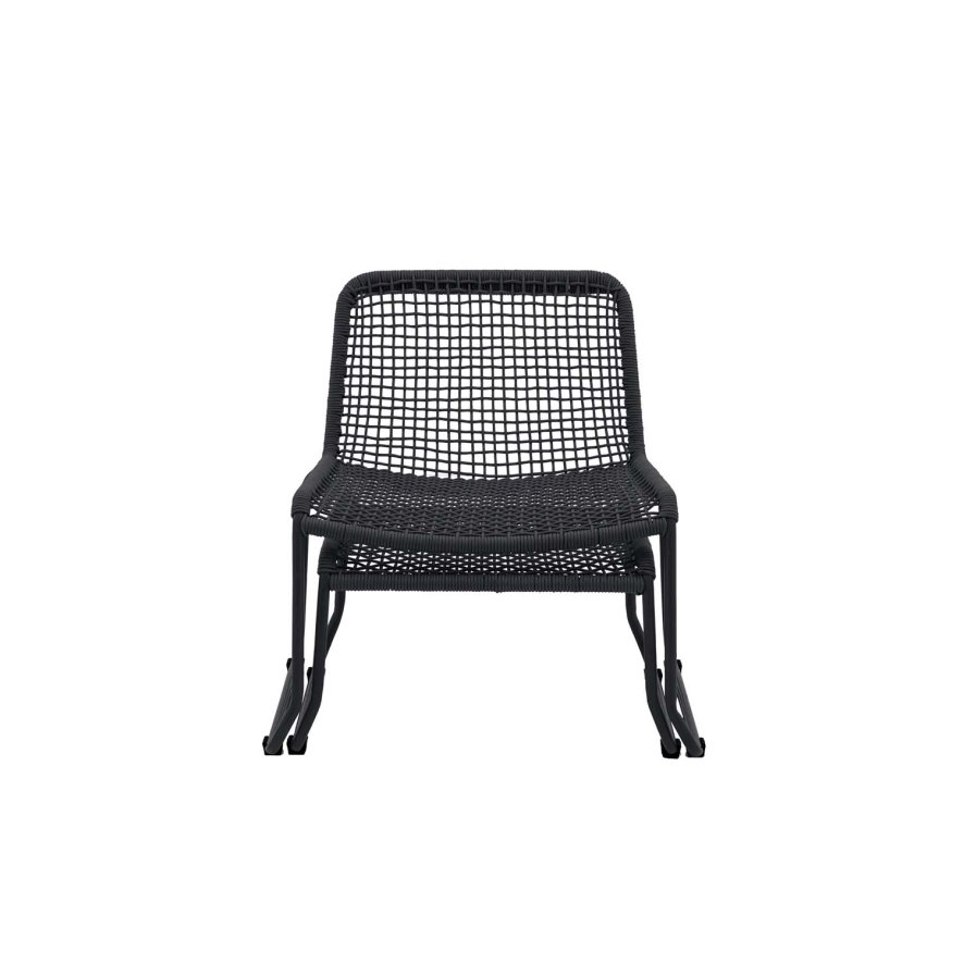 Woods Zancara Lounge Chair and Footstool - Black