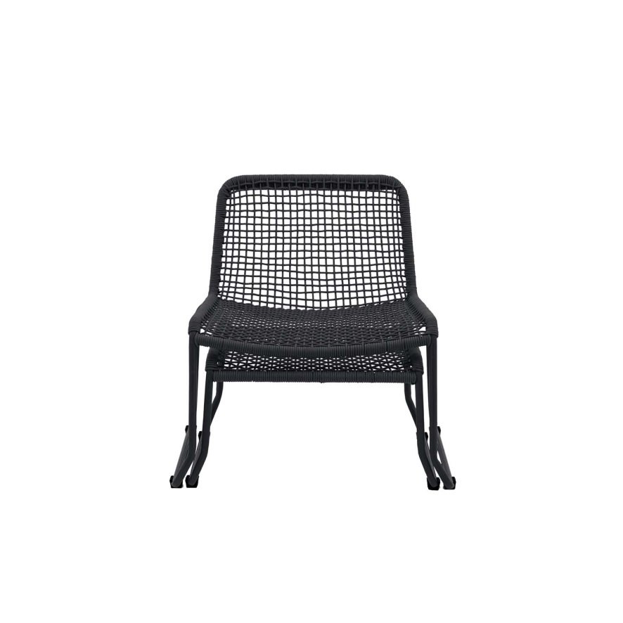 Zancara Lounge Chair And Footstool Black