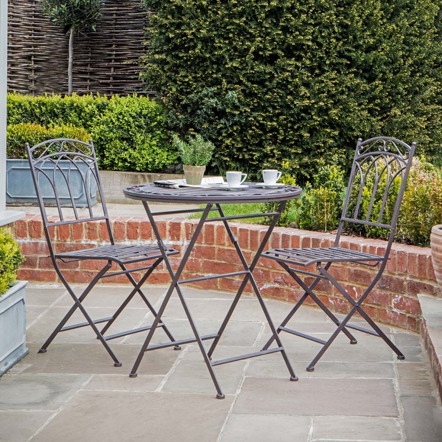 Cadiz Bistro Set Distressed Brown