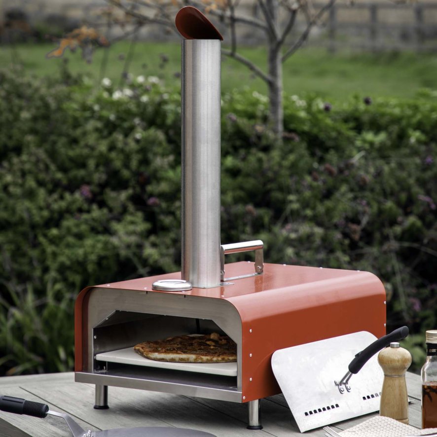 Woods Garonne Pellet Pizza Oven - Red