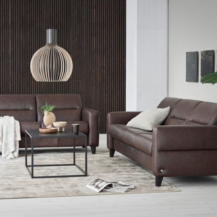 An image of Stressless Fiona 2x3 Seater Corner Sofa - Upholstered Arms - Noblesse