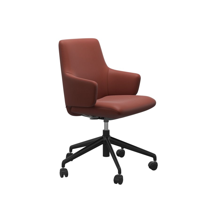 Stressless Stressless Laurel Low Back Office Chair with Arms