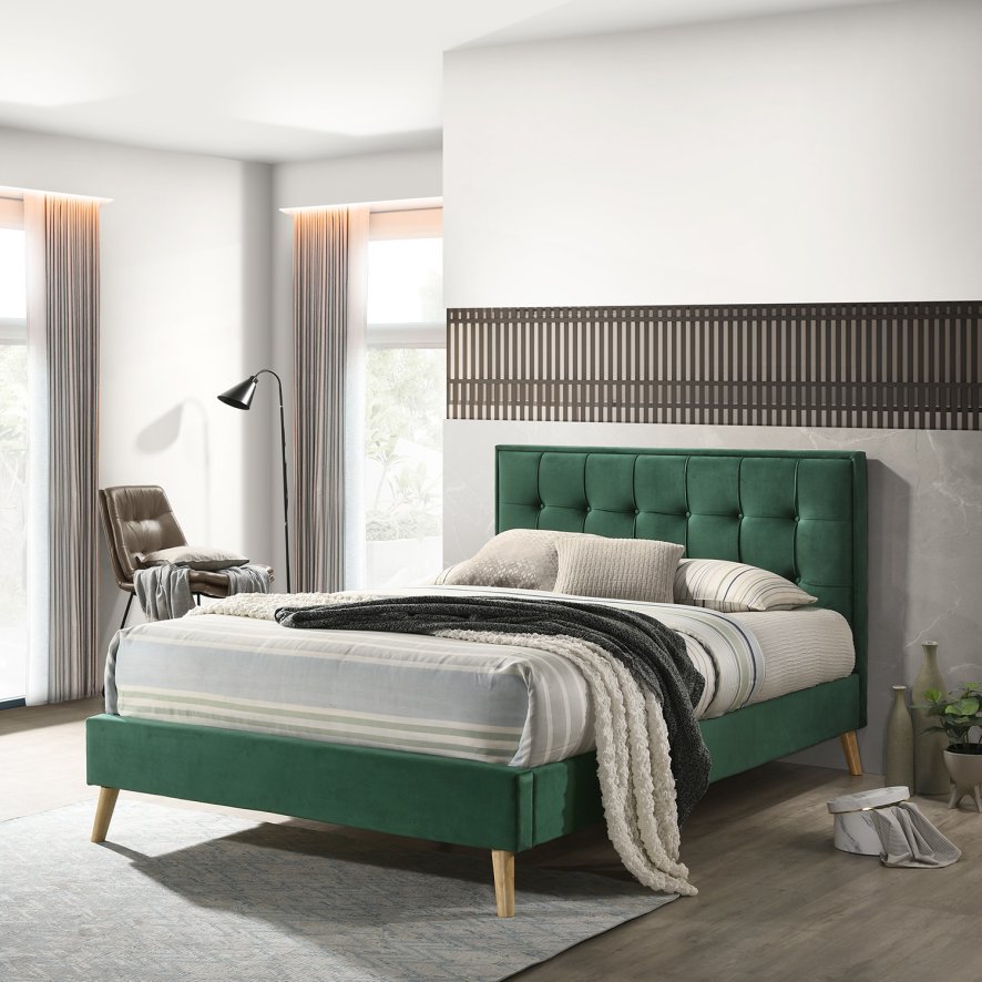Woods Isabella Double Bed - Green