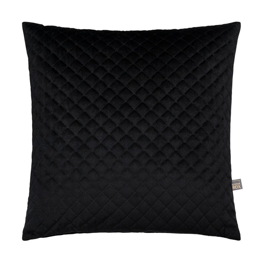 Woods Erin Diamond Black Cushion 50x50cm