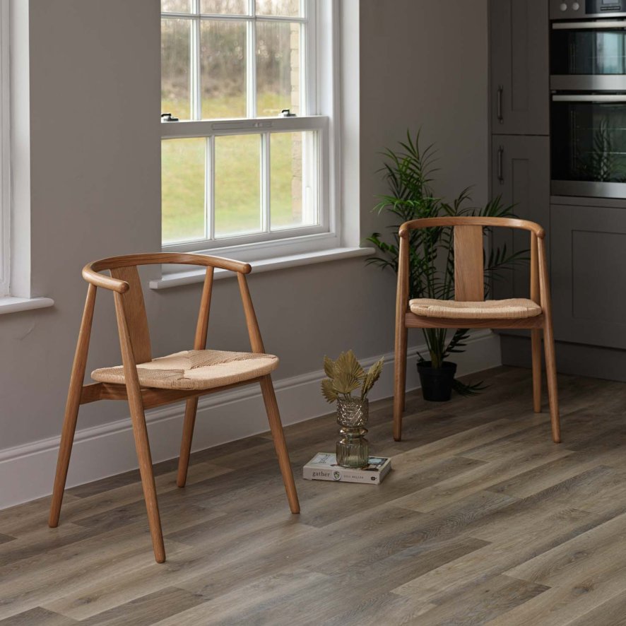 Woods Long Island Dining Chair - Natural (Set of 2)