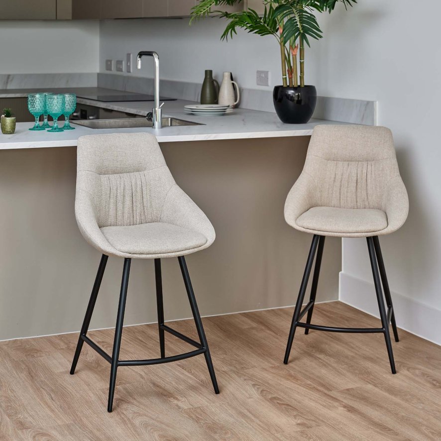 Woods Detroit Natural Counter Chair (Set of 2)