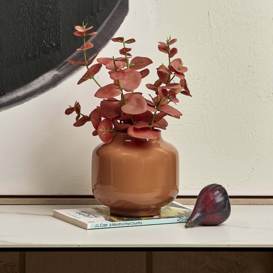Glass Base Vase in Passion - Small