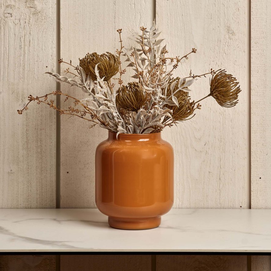 Woods Glass Base Vase in Passion - Large