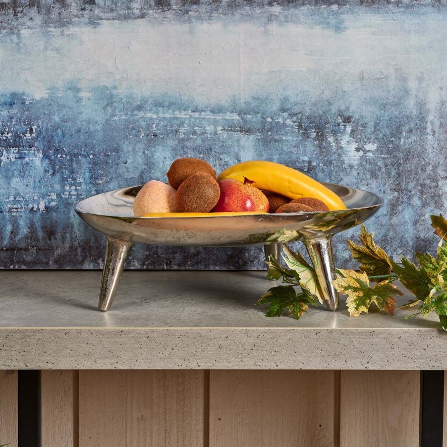 Woods Oval Dish in Nickel - Small