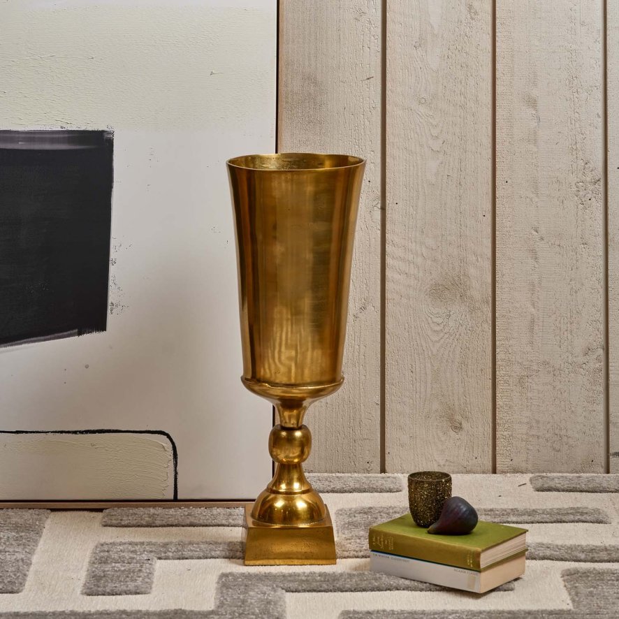 Woods Cone Vase in Gold - Medium
