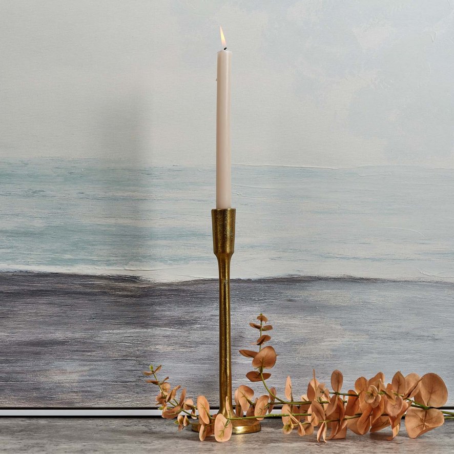 Woods WINE GLASS STYLE CANDLE STAND 30 CM GOLD