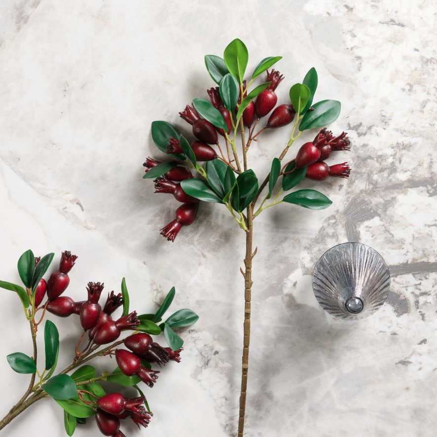 Woods Pomegranate Flower Spray 48cm