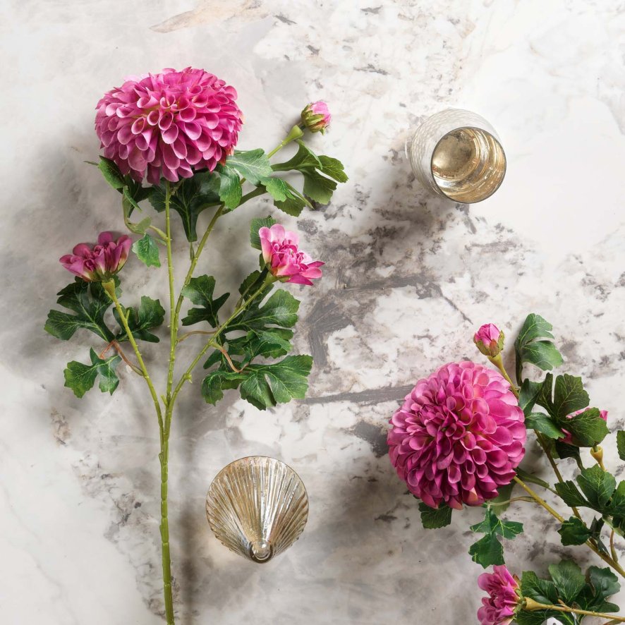 Woods Pompon Dahlia Spray 68cm