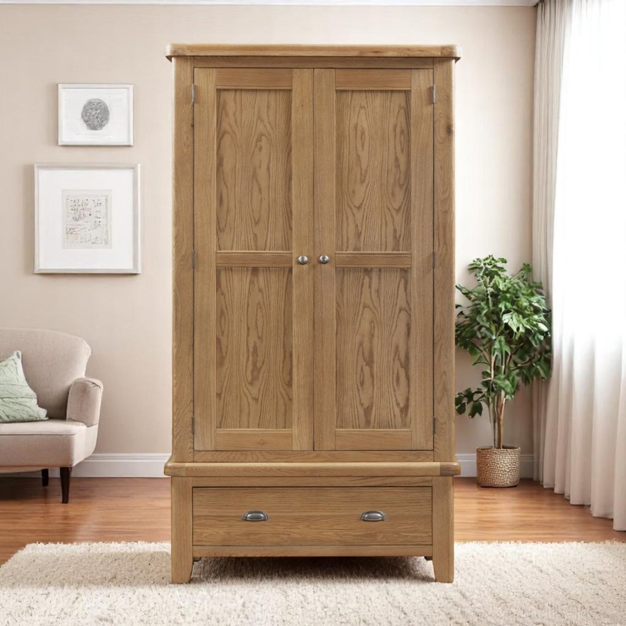 Woods Ledbury 2 Door 1 Drawer Wardrobe