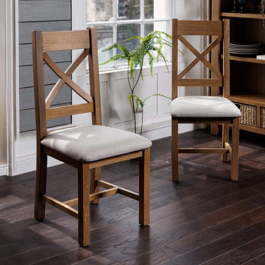 Woods Ledbury Cross Back Dining Chair (Set of 2)