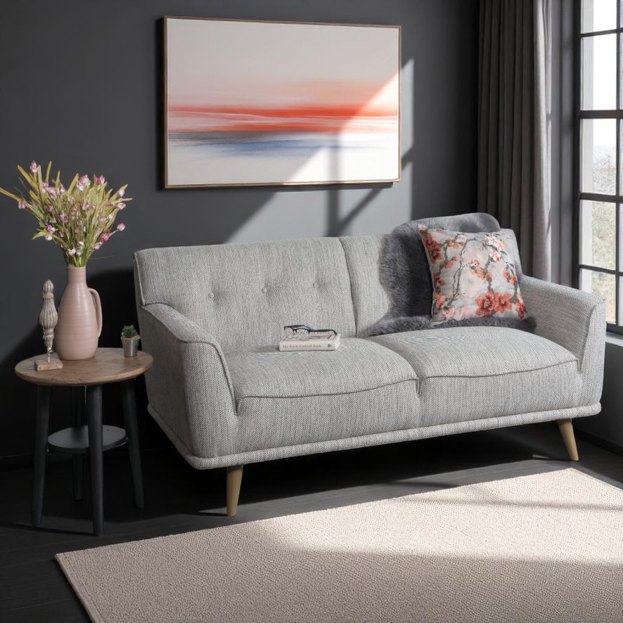 Woods Derwent 2 Seater Sofa in Light Grey