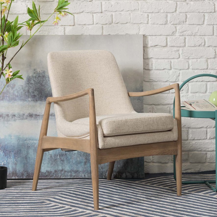 Woods Hampton Beige Accent Chair