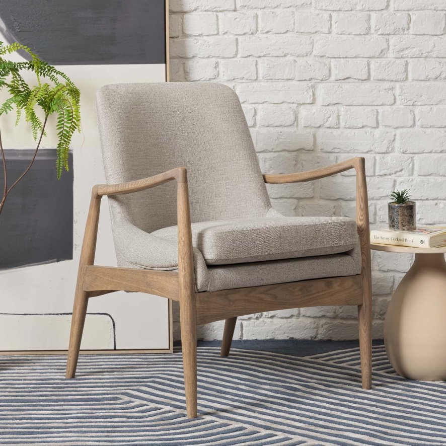 Woods Hampton Grey Accent Chair
