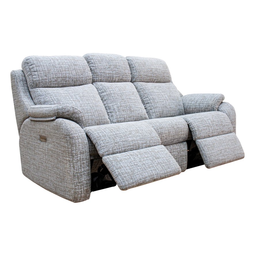 G Plan G Plan Kingsbury 3 Seater Double Power Recliner Sofa with Headrest & Lumbar