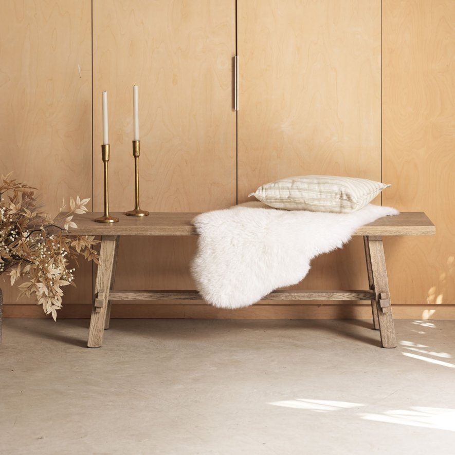Woods Hampton Dining Bench - Oak