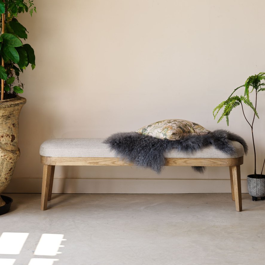 Woods Hampton Dining Bench - Grey