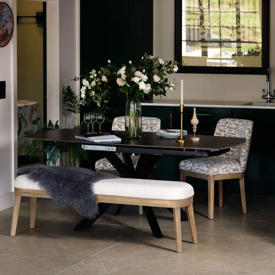Woods Venus Motion Table 130-190cm in Dark Grey
