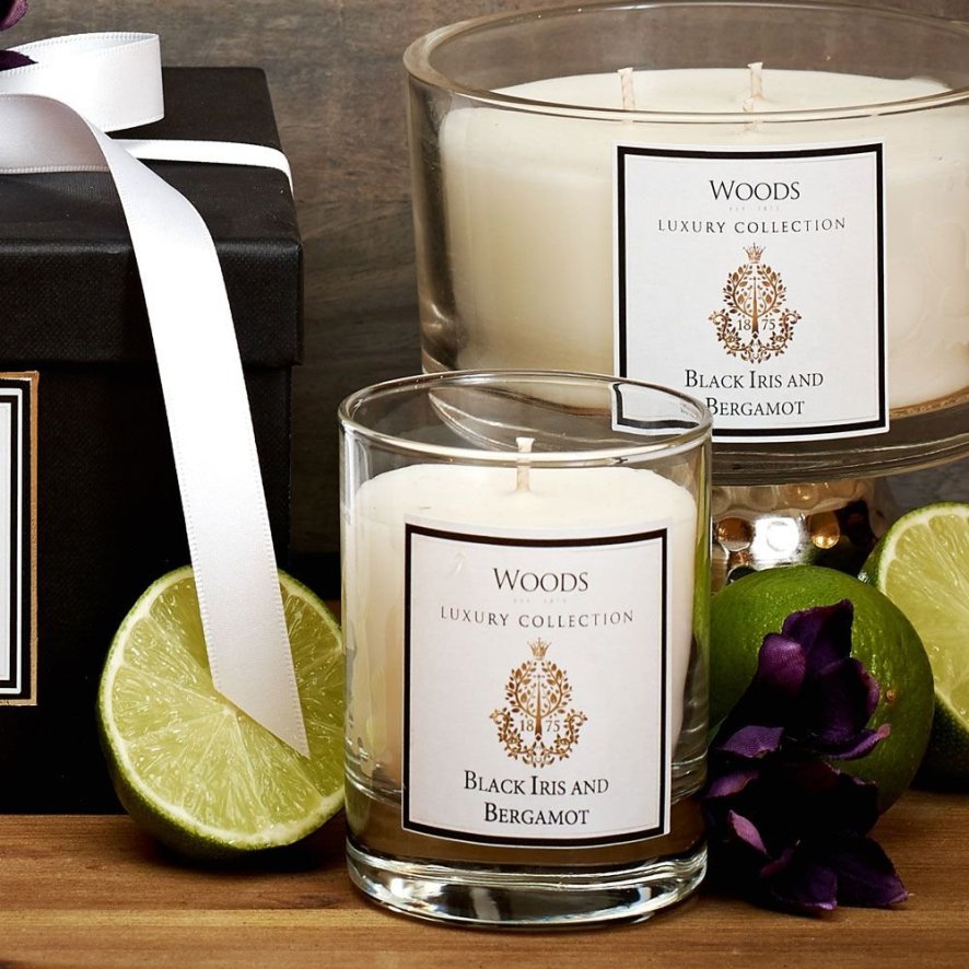 Single Wick Black Iris & Bergamot Candle