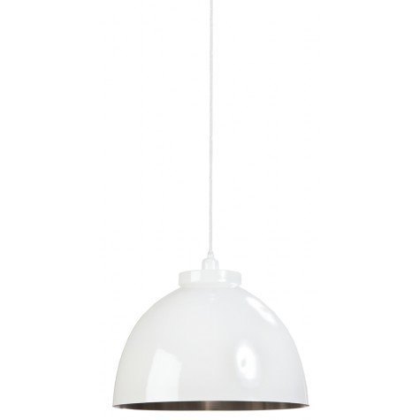 Woods Kylie white nickel hanging lamp