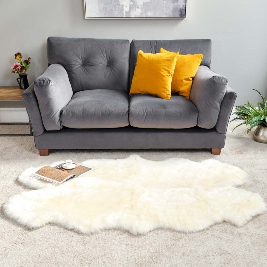 Ivory Extra-Large Sheepskin