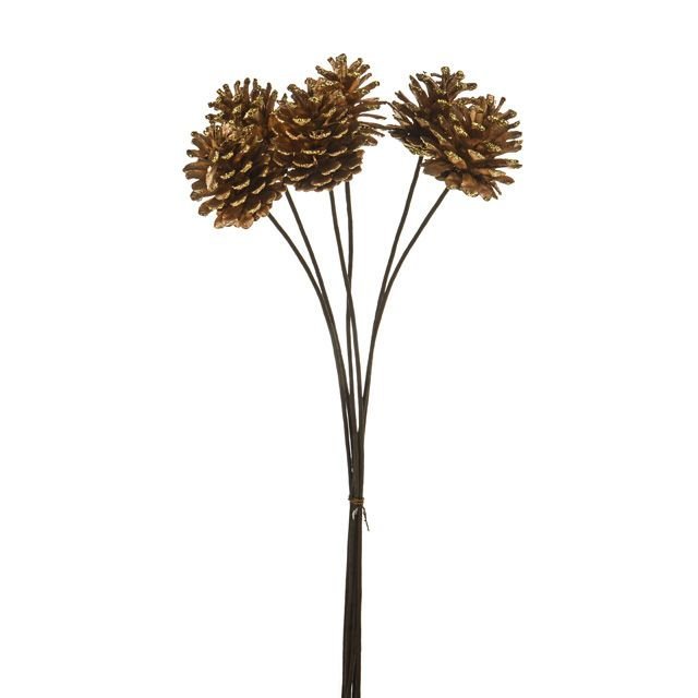 Woods Pine Cone Bundle Gold 46cm