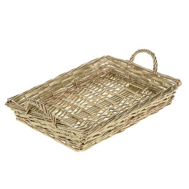 Woods Baskets Tray Willow Gold