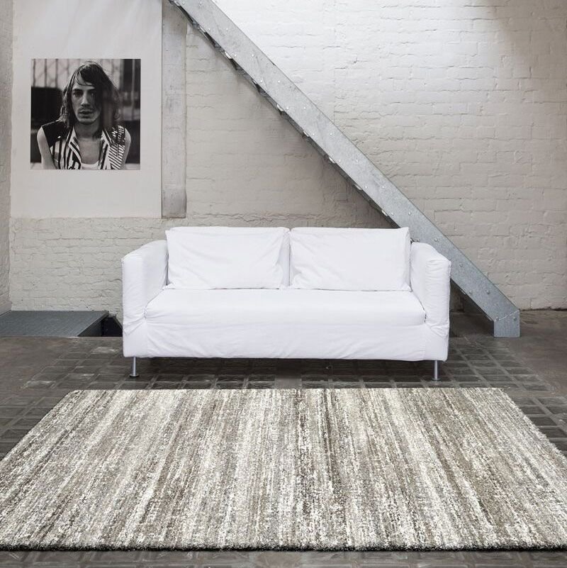 Mehari Beige Striped Rug