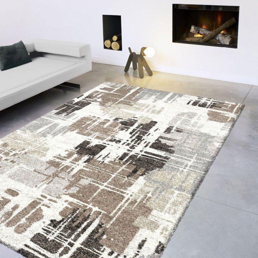 Mehari Brown Patterned Rug