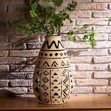 Tribal Floor Vase