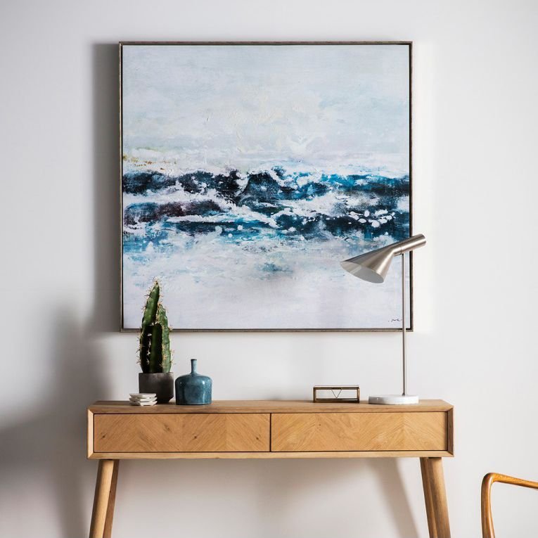 Pacific Ocean Waves Framed Art